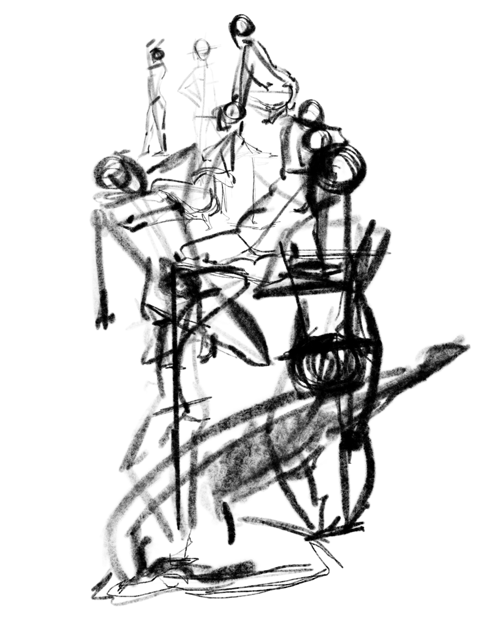 Collection of gesture drawings
